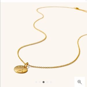 Mejuri Gold Vermeil White Sapphire Gemini Necklace